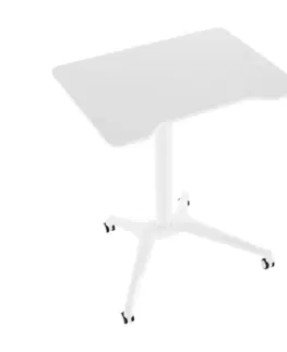 Písacie stoly Pracovný stôl s nastaviteľnou výškou, biela, NIXON