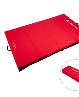 Žinenky Skladacia gymnastická žinenka inSPORTline Kvadfold 200x120x5 cm červená