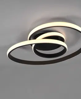 Stropne svietidla Dizajnové stropné svietidlo čierne vrátane LED 3-stupňovo stmievateľné - Levi