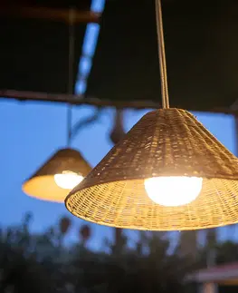 Vonkajšie osvetlenie terasy Newgarden Newgarden Calobra závesné LED svietidlo s batériou