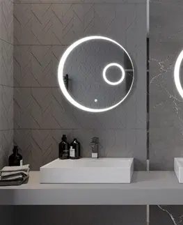 Kúpeľňa MEXEN - Ella zrkadlo s osvetlením s kozmetickým zrkadlom, 60 cm, LED 600 9811-060-060-611-00