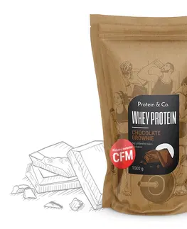 Proteíny Protein&Co. CFM Whey protein 80 1000 g PRÍCHUŤ: Chocolate brownie