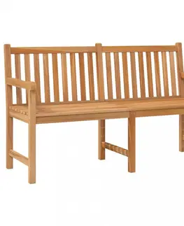 Záhradné lavice Záhradná lavica masívny teak Dekorhome 150 cm