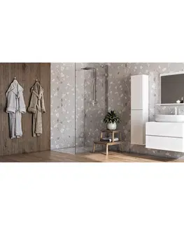 Kúpeľňový nábytok NABBI Baleta 2S kúpeľňová skrinka na stenu (2 ks) alaska / biely lesk