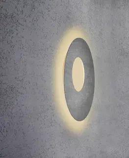 Nástenné svietidlá Escale Escale Blade Open nástenné LED, betón, Ø 59 cm