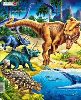 LARSEN puzzle Larsen Puzzle Puzzle Dinosaurus T-Rex Larsen NB-3