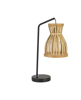Stolové lampy Searchlight Stolová lampa X Malaga, bambus