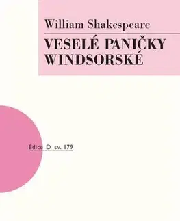Dráma, divadelné hry, scenáre Veselé paničky windsorské - William Shakespeare