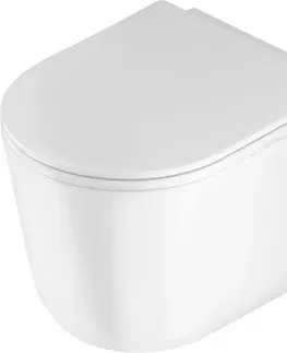 Sprchovacie kúty LaVilla WC mísa závěsná JASMIN Rimless Whirl - set včetně sedátka SLIM softclose CDJD6ZPW