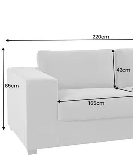 Pohovky a gauče 3-místná pohovka NESSOS Dekorhome Zelená