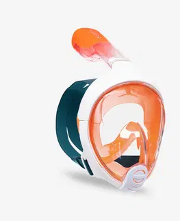 šnorchl Detská maska na šnorchlovanie Easybreath XS (6-10 rokov) oranžová