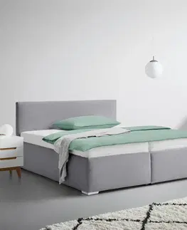 Čalúnené postele Čalúnená posteľ LESIA 160x200cm, Poťah Tmavosivý