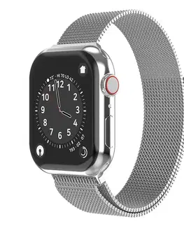 Príslušenstvo k wearables Swissten Milanese Loop remienok pre Apple Watch 42-44, strieborný