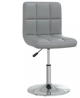 Kancelárske stoličky Kancelárska stolička umelá koža / chróm Dekorhome Hnedá