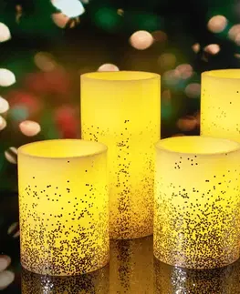 LED sviečky Pauleen Pauleen Golden Glitter Candle LED sviečka 4 kusy