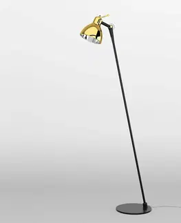 Stojacie lampy Rotaliana Rotaliana Luxy F0 Glam stojaca lampa, čierna/zlatá