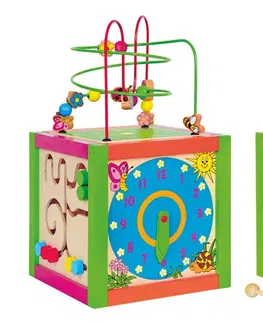 Náučné hračky WOODY - Didaktická kocka farebná