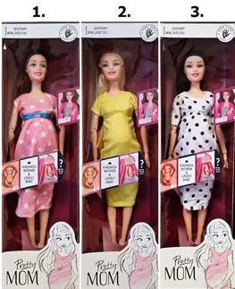 Hračky bábiky WIKY - Tehotná bábika s bábätkom 30cm, Mix Produktov