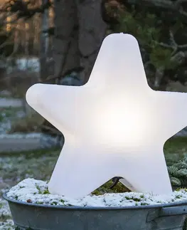 Vonkajšie dekoratívne svietidlá STAR TRADING Terasová lampa Gardenlight, tvar hviezdy