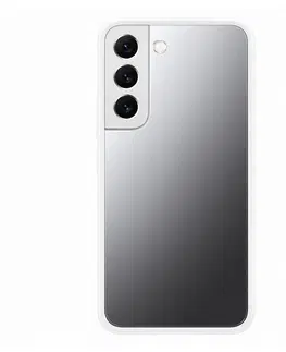 Puzdrá na mobilné telefóny Puzdro Frame Cover pre Samsung Galaxy S22, white EF-MS901CWEGWW