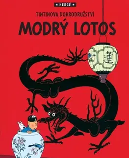 Komiksy Tintin 5: Modrý lotos - Herge,Kateřina Vinšová