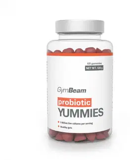 Probiotiká a tráviace enzýmy GymBeam Probiotiká Yummies čerešňa