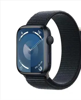 Inteligentné hodinky Apple Watch Series 9 GPS 45mm polnočná , hliníkové puzdro so športovým remienkom polnočná MR9C3QCA