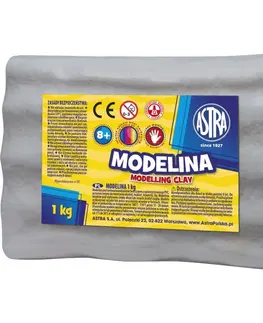 Hračky ASTRA - Modelovacia hmota do rúry MODELINA 1kg Grafitová, 304118009