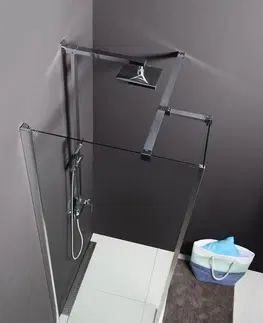 Sprchovacie kúty POLYSAN - MODULAR SHOWER stena na inštaláciu na múr, pre pripojenie príd. panelu, 1000  MS2A-100