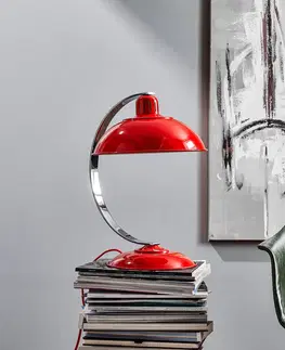 Stolové lampy na písací stôl Elstead Vo sviežej červenej – stolná lampa Franklin