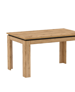 Jedálenské stoly KONDELA Toronta S rozkladací jedálenský stôl dub wotan