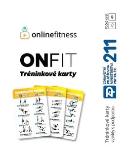 Fitness, cvičenie, kulturistika ONFIT Tréninkové karty 40 karet