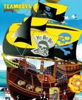 Nalepovačky, vystrihovačky, skladačky Teamboys Pirates ship