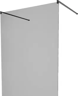 Sprchové dvere MEXEN/S - KIOTO samostatne stojaca sprchová zástena 120 x 200, grafit, čierna 800-120-002-70-40