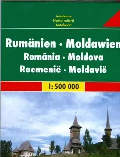Do auta Rumunsko - Moldavsko 1:500 000 - automapa