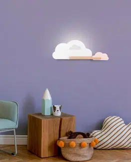 Osvetlenie Detská lampička CLOUD LED Candellux Modrá / biela
