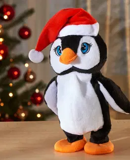 Vianočné dekorácie Hovoriaci vianočný tučniak "Pingo"