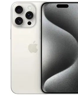 Mobilné telefóny Apple iPhone 15 Pro Max 256GB, white titanium MU783SXA