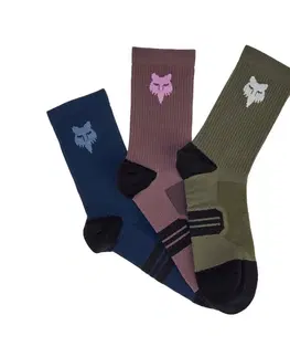 Pánske ponožky Cyklo ponožky FOX 6" Ranger Sock Prepack 3 páry Black - S/M (39-42)