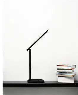 Stolové lampy Retlux RTL 200 Stolová LED lampa s krokovým stmievaním čierna, 5 W
