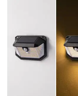 Svietidlá Brilagi Brilagi - LED Solárne nástenné svietidlo so senzorom WALLIE LED/4W/5,5V IP65 