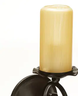 Nástenné svietidlá Orion Bente nástenné svietidlo, tienidlo v tvare sviečky