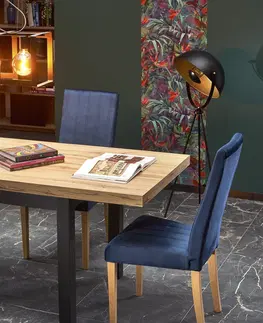 Jedálenské stoly HALMAR Tiago rozkladací jedálenský stôl dub craft / čierna