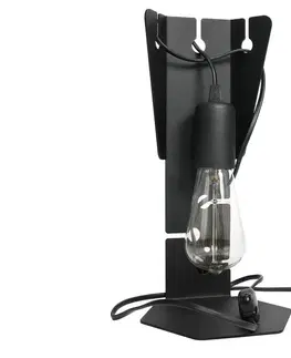 Lampy   SL.0880 - Stolná lampa ARBY 1xE27/60W/230V čierna 