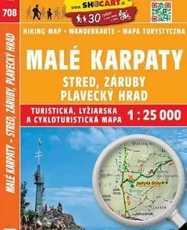 Turistika, skaly Malé Karpaty - Stred, Záruby, Plavecký hrad - 1: 25 000 - Kolektív autorov