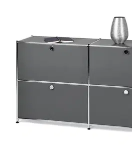Dressers Doplnková súprava kovových výklopných dvierok »CN3«, sivá