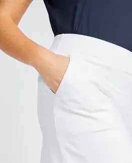 golf Dámska golfová sukňa so šortkami WW500 biela