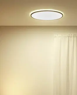 SmartHome stropné svietidlá WiZ WiZ SuperSlim stropné LED svetlo CCT Ø 55cm čierna