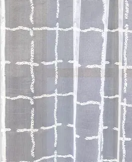Záclony Hotová záclona, Alice, biela,300 x 145 cm 300 x 145 cm