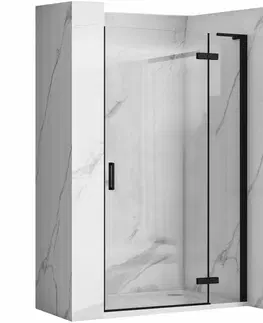 Sprchovacie kúty REA/S - Sprchové Dvere Hugo 80 Black KPL-45206
